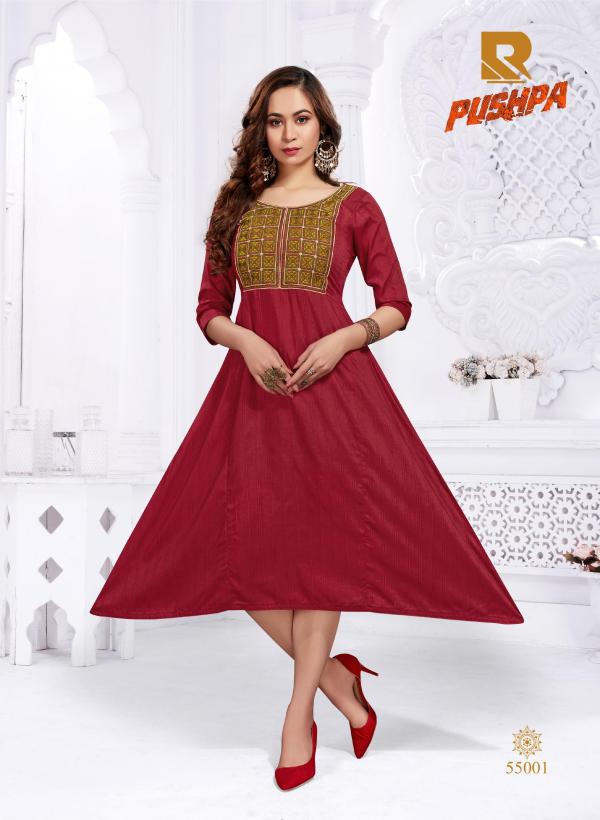 Raashi Pushpa Beautiful Silk Embroidery Kurti